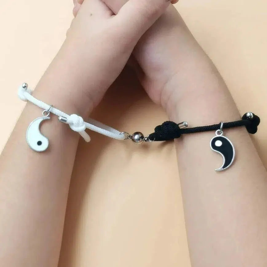2X Yin Yang Friends Couples Bracelets Necklace Gift India | Ubuy